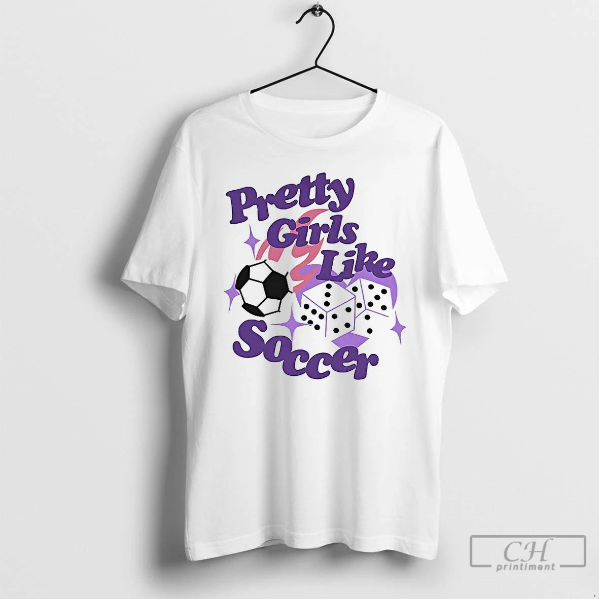 Premium Pretty Girls Like Soccer Ball And Dice T-Shirts, Hoodie, Sweatshirt | InkNestWear.com