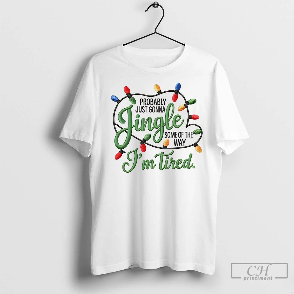 Premium Probably Just Gonna Jingle Some Of The Way Im Tired Christmas T-Shirts, Hoodie, Sweatshirt | InkNestWear.com