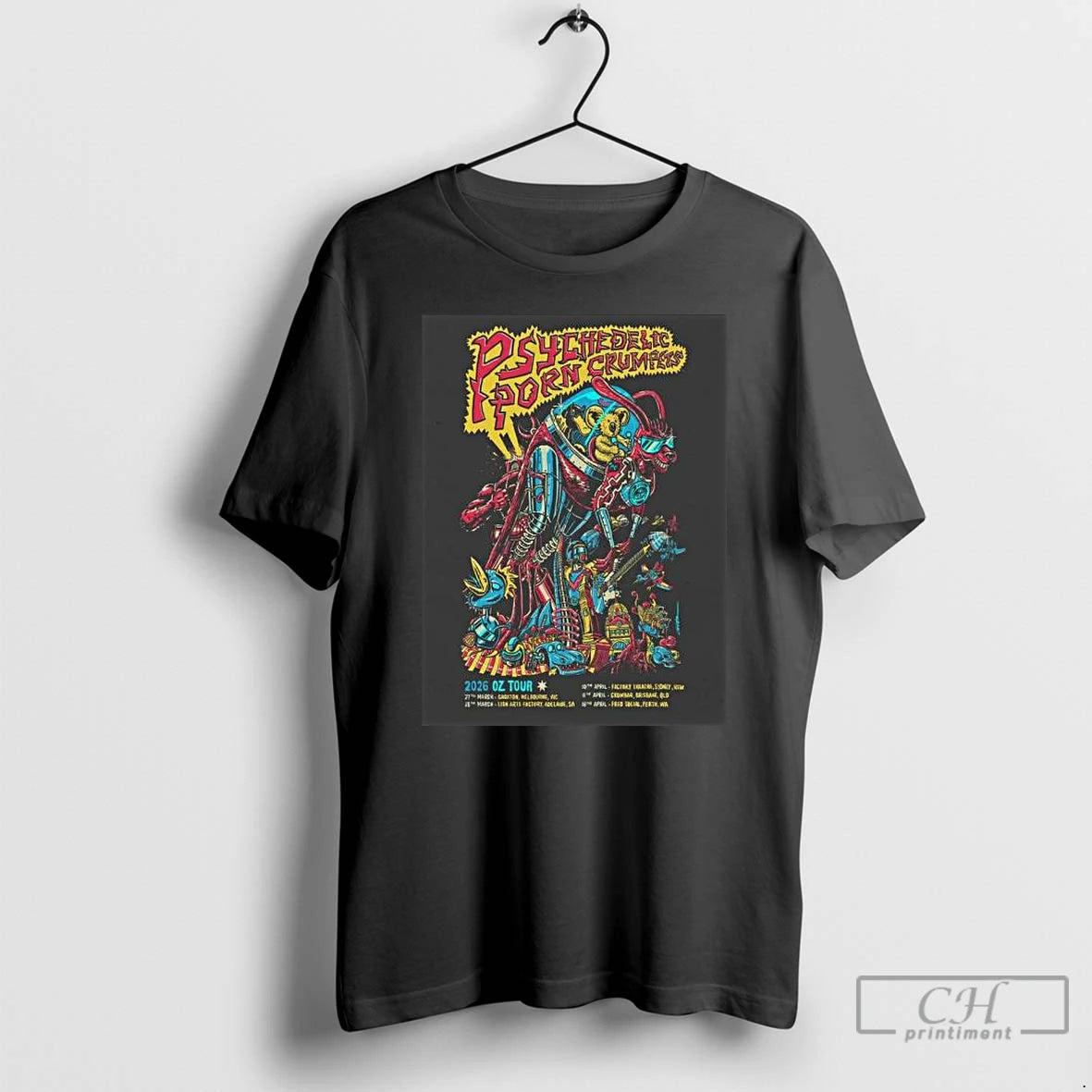 Premium Psychedelic Porn Crumpets 2026 Oz New Tour Long Sleve T Shirts Hoodie, Sweatshirt | InkNestWear.com