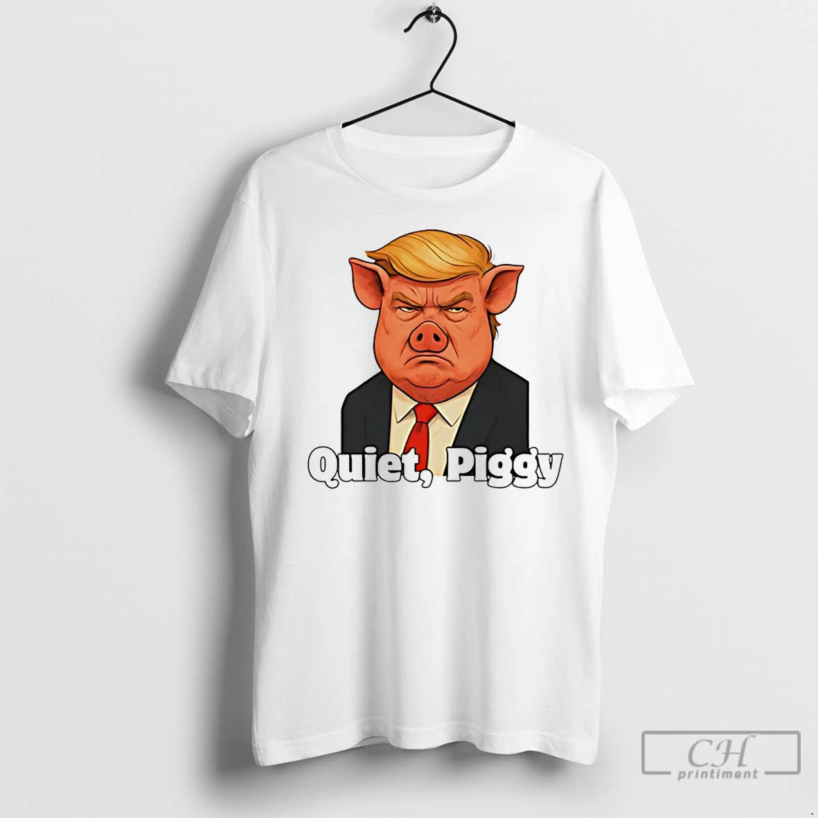 Premium Quiet Piggy Pig Trump No Kings Protest T-Shirts, Hoodie, Sweatshirt | InkNestWear.com