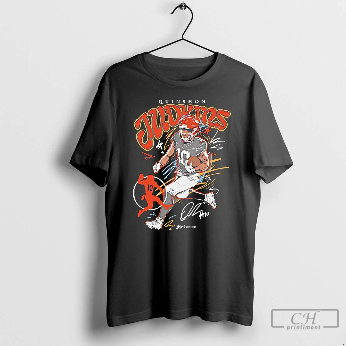 Premium Quinshon Judkins Cleveland Browns Scribble Signature Vintage T Shirts Hoodie, Sweatshirt | InkNestWear.com