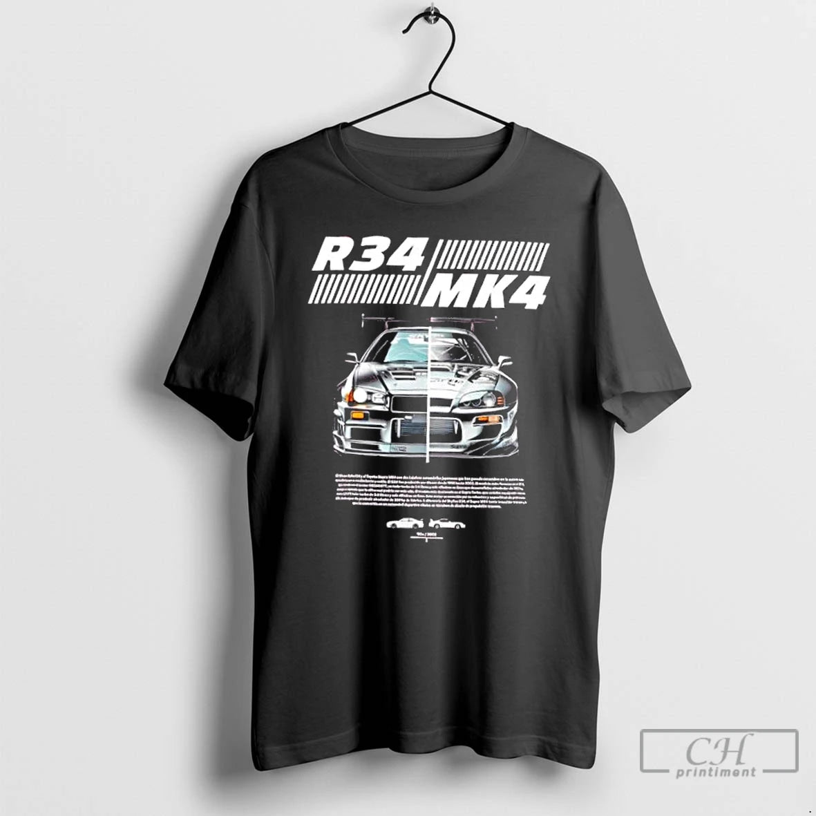 Premium R34 Vs Mk4 Jdm Icons Side By Side Car T Shirts Hoodie, Sweatshirt | InkNestWear.com