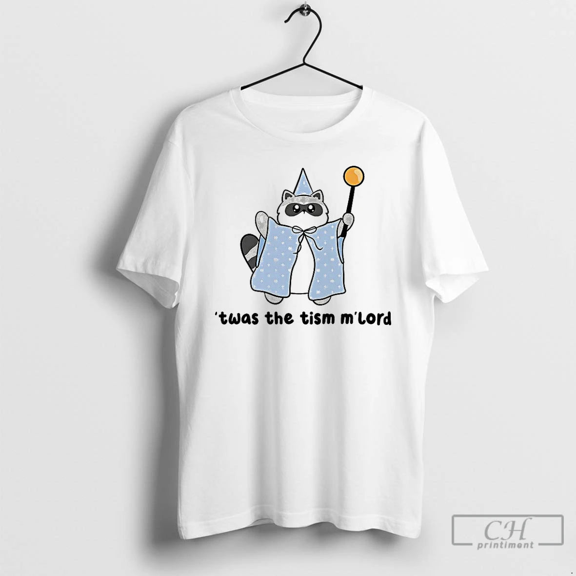 Premium Raccoon Twas The Tism Mlord T-Shirts, Hoodie, Sweatshirt | InkNestWear.com