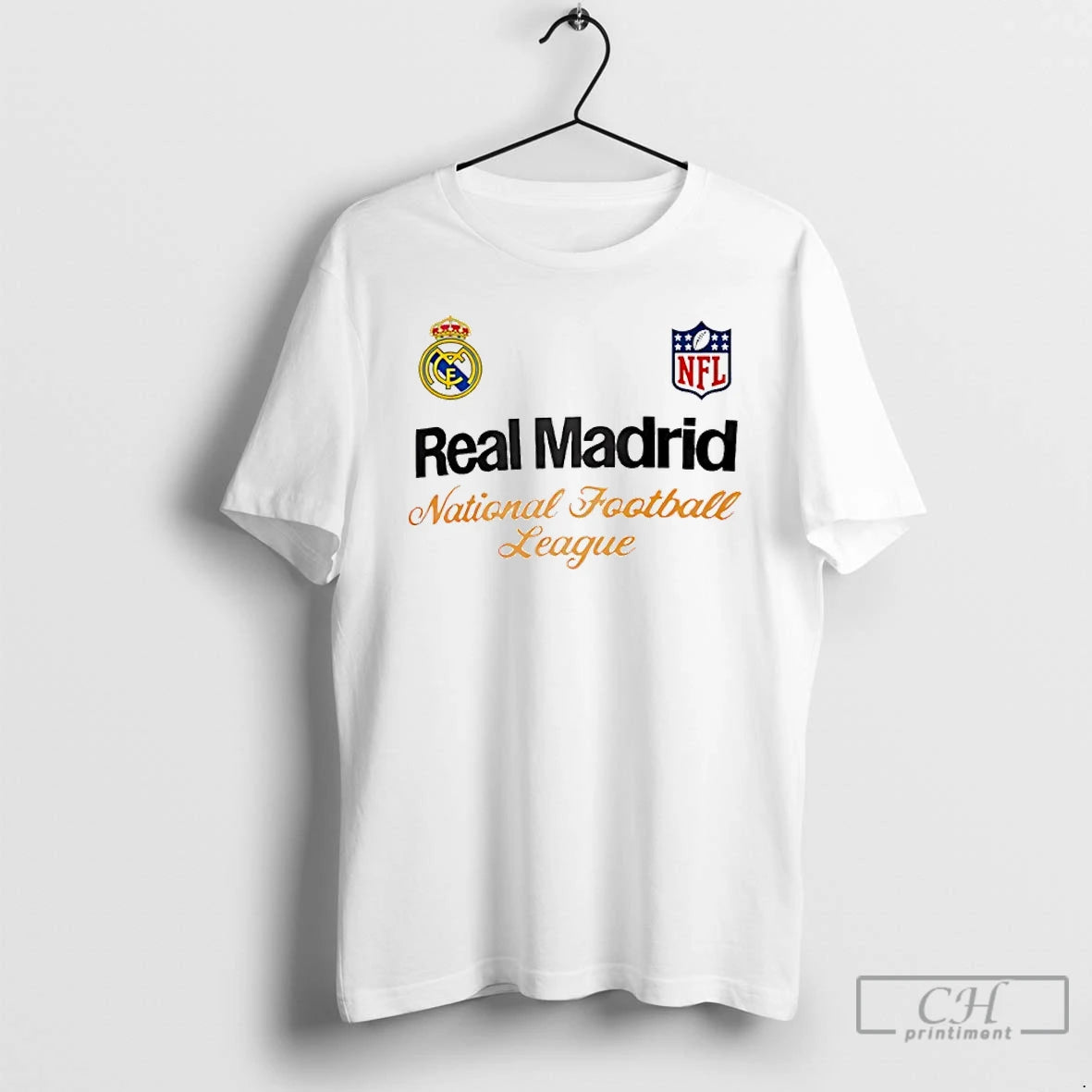 Premium Real Madrid National Football League Logo T Shirts Hoodie, Sweatshirt | InkNestWear.com
