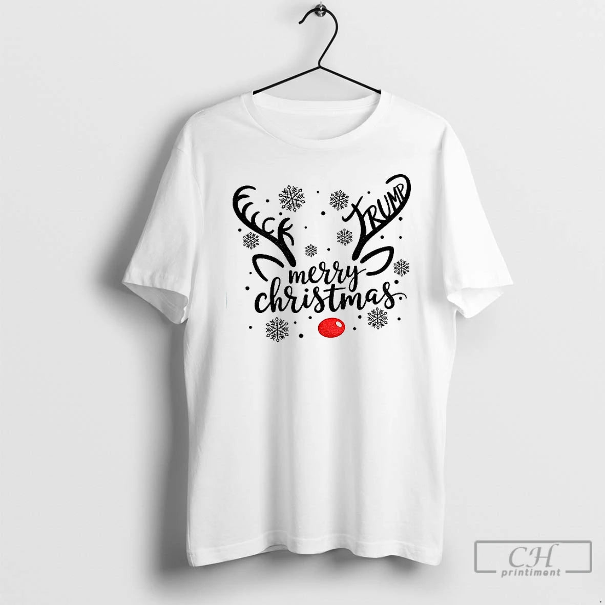 Premium Reindeer Anti Trump Democrat Fuck Trump Merry Christmas T-Shirts, Hoodie, Sweatshirt | InkNestWear.com