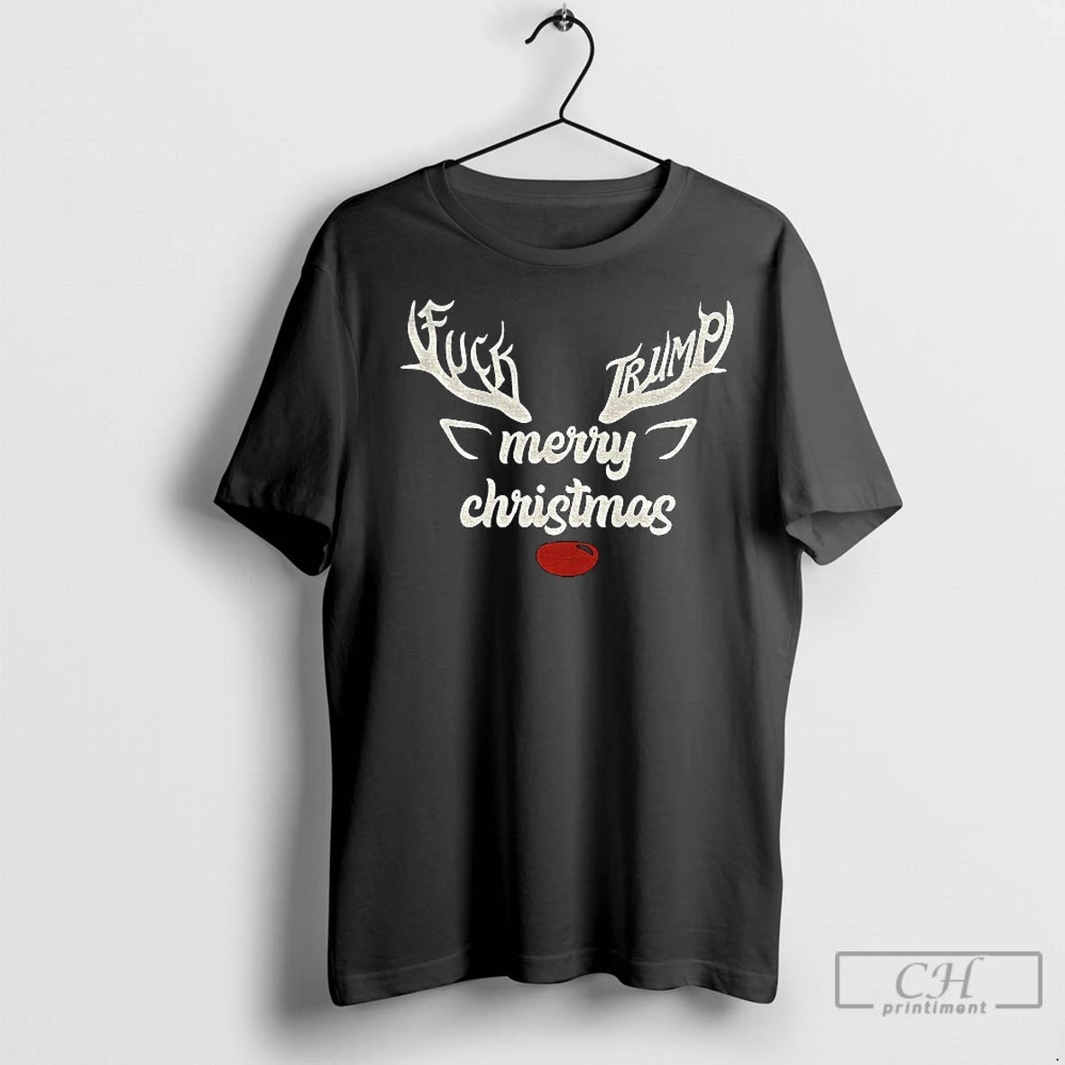 Premium Reindeer Anti Trump Fdt Fuck Trump Merry Christmas 2025 T-Shirts, Hoodie, Sweatshirt | InkNestWear.com