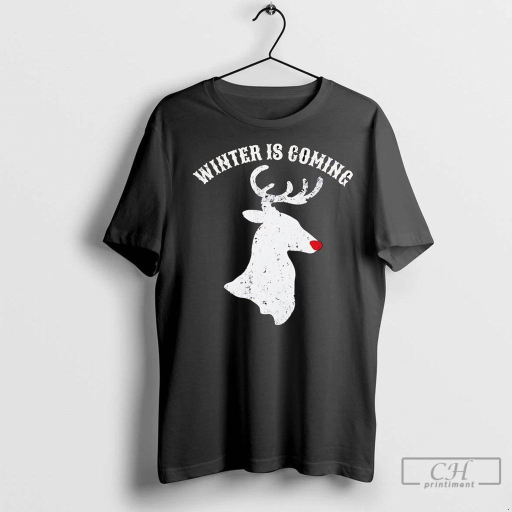 Premium Reindeer Winter Is Coming Christmas T-Shirts, Hoodie, Sweatshirt | InkNestWear.com