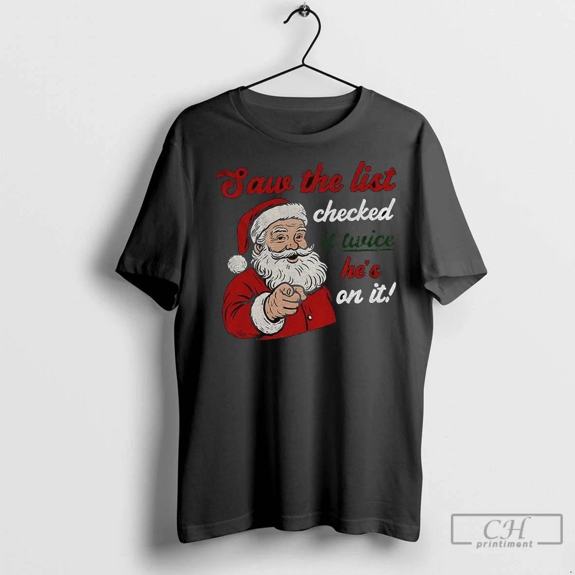 Premium Release The Epstein Files Santa Saw The List Checked It Twice Hes On It T-Shirts, Hoodie, Sweatshirt