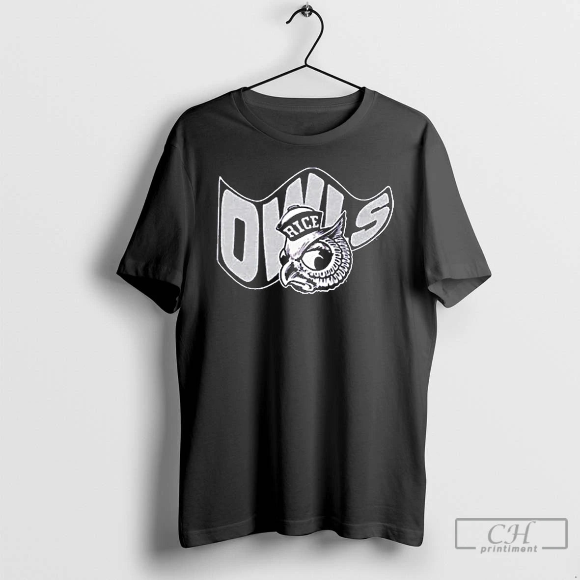 Premium Rice Owls Waving Flag