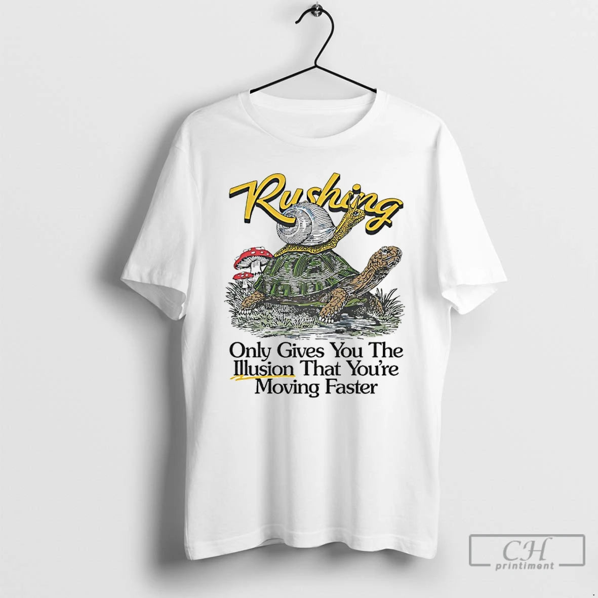 Premium Rushing Only Gives You The Illusion That Youre Moving Faster T Shirts Hoodie, Sweatshirt | InkNestWear.com