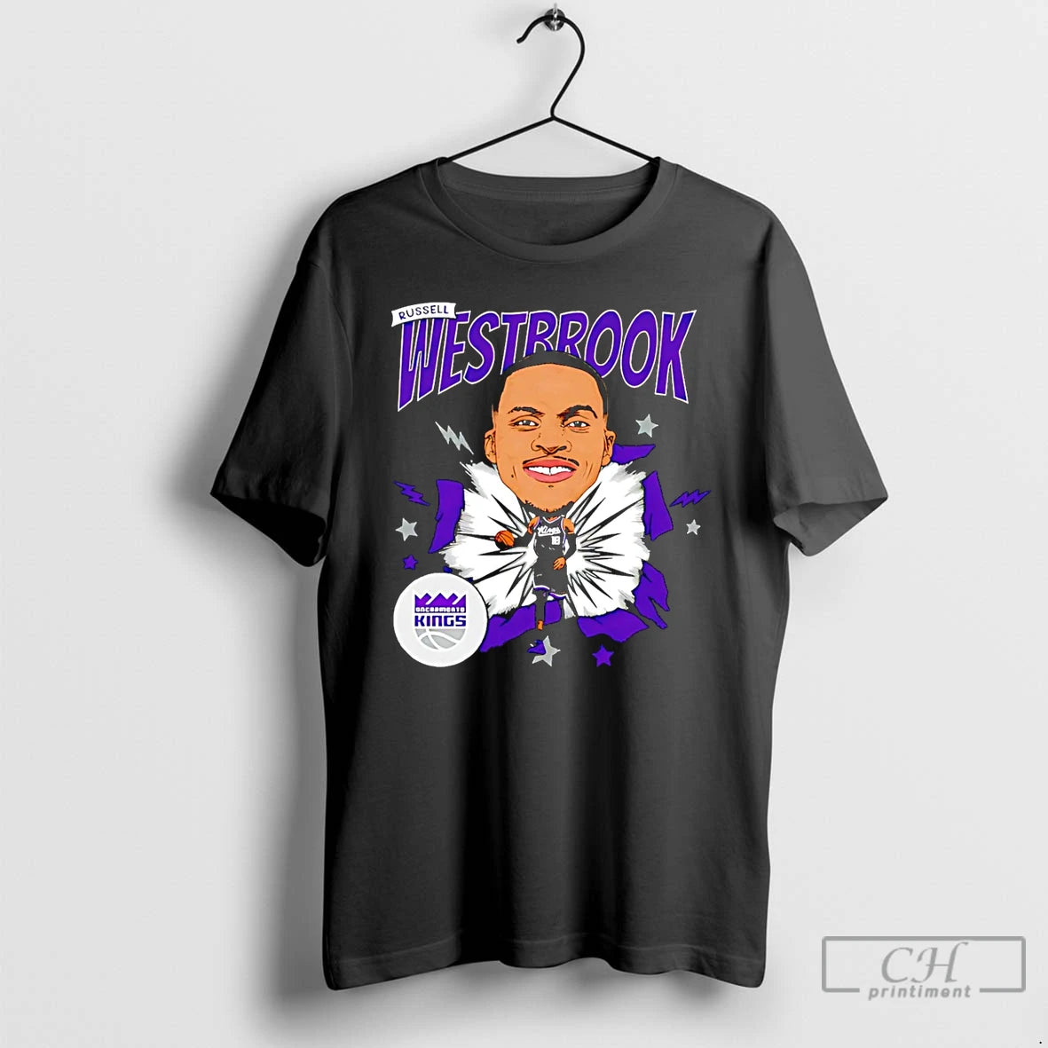 Premium Russell Westbrook Sacramento Kings Caricature T Shirts Hoodie, Sweatshirt | InkNestWear.com