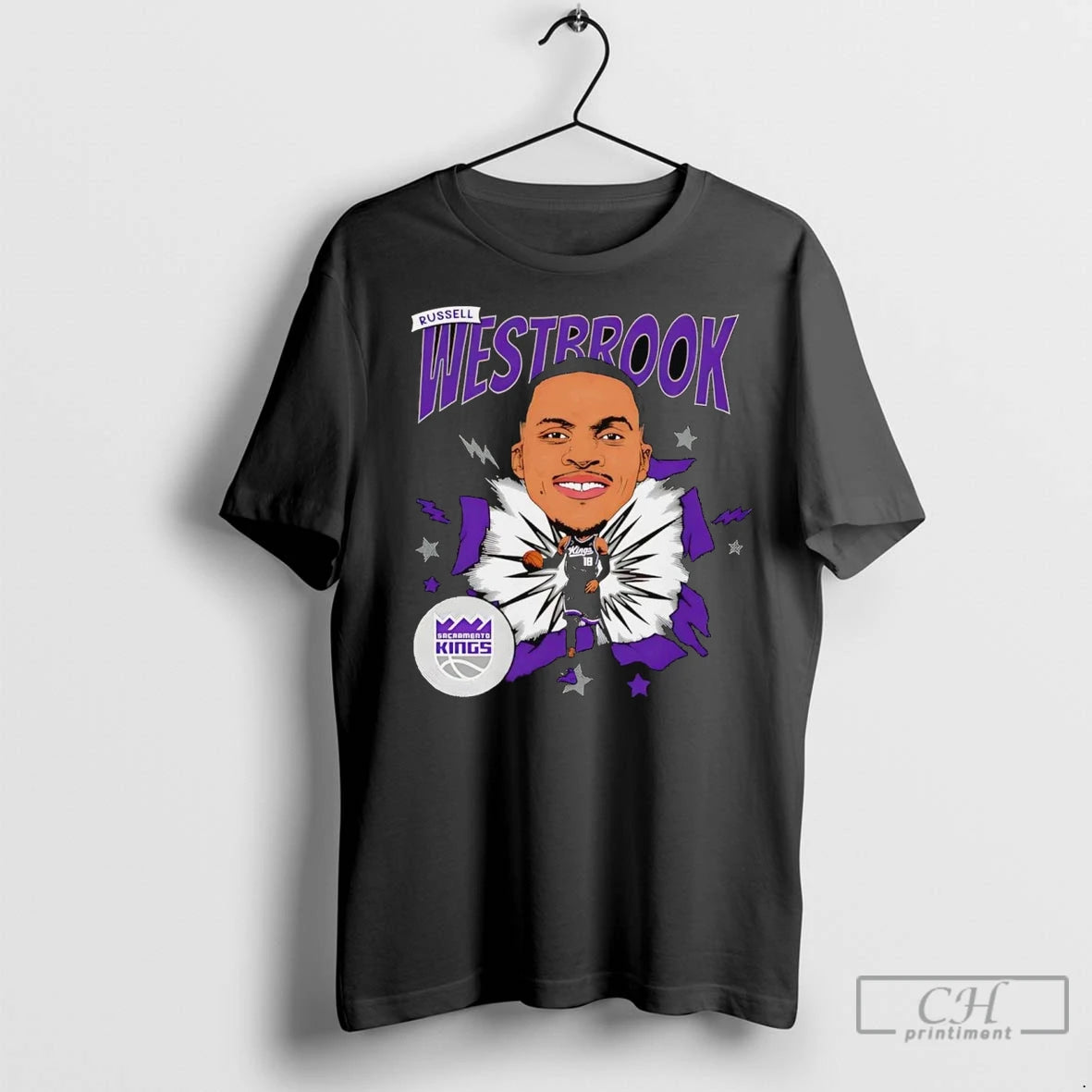 Premium Russell Westbrook Caricature Sacramento Kings T-Shirts, Hoodie, Sweatshirt | InkNestWear.com
