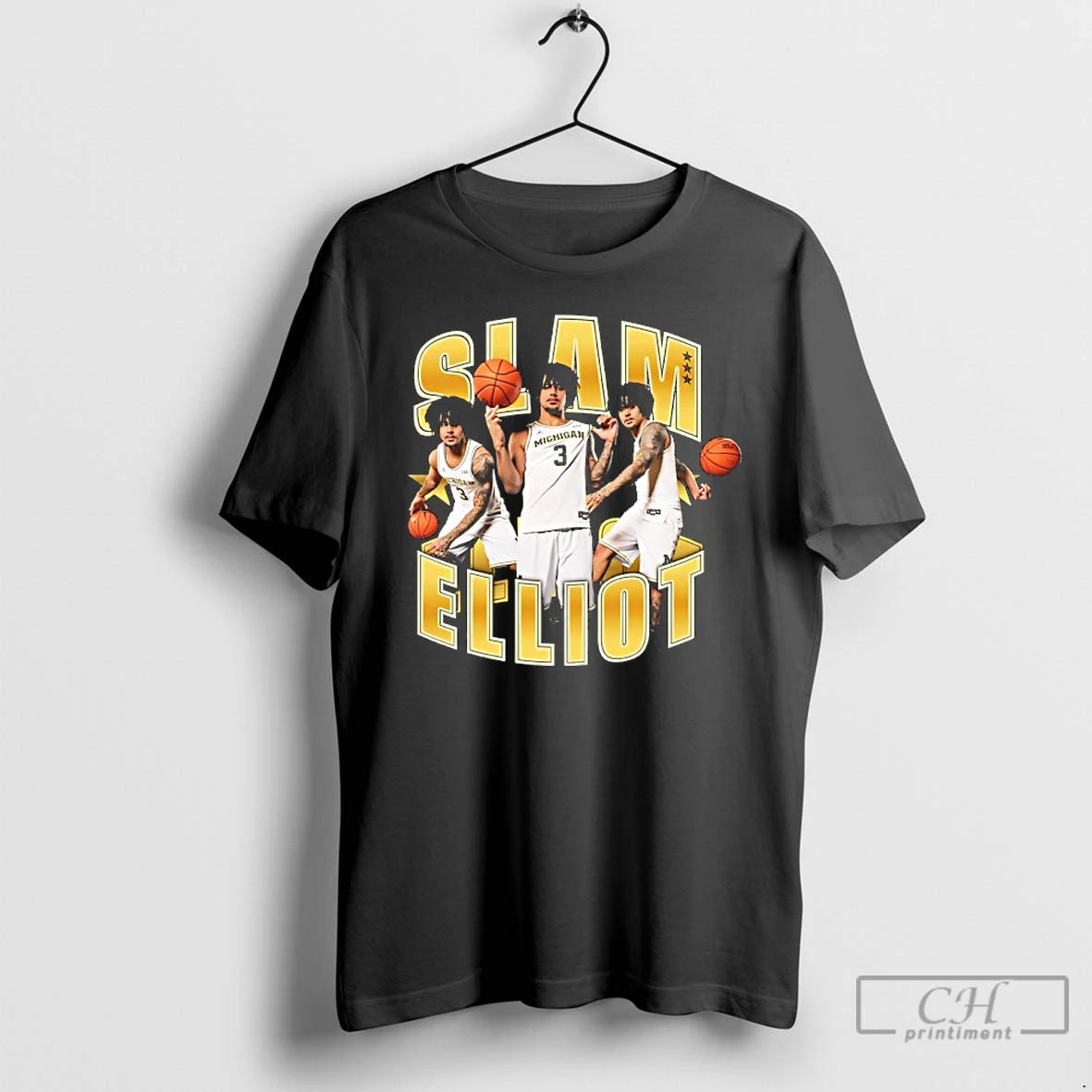 Premium Slam Elliot Cadeau Michigan Wolverines Collage Graphic