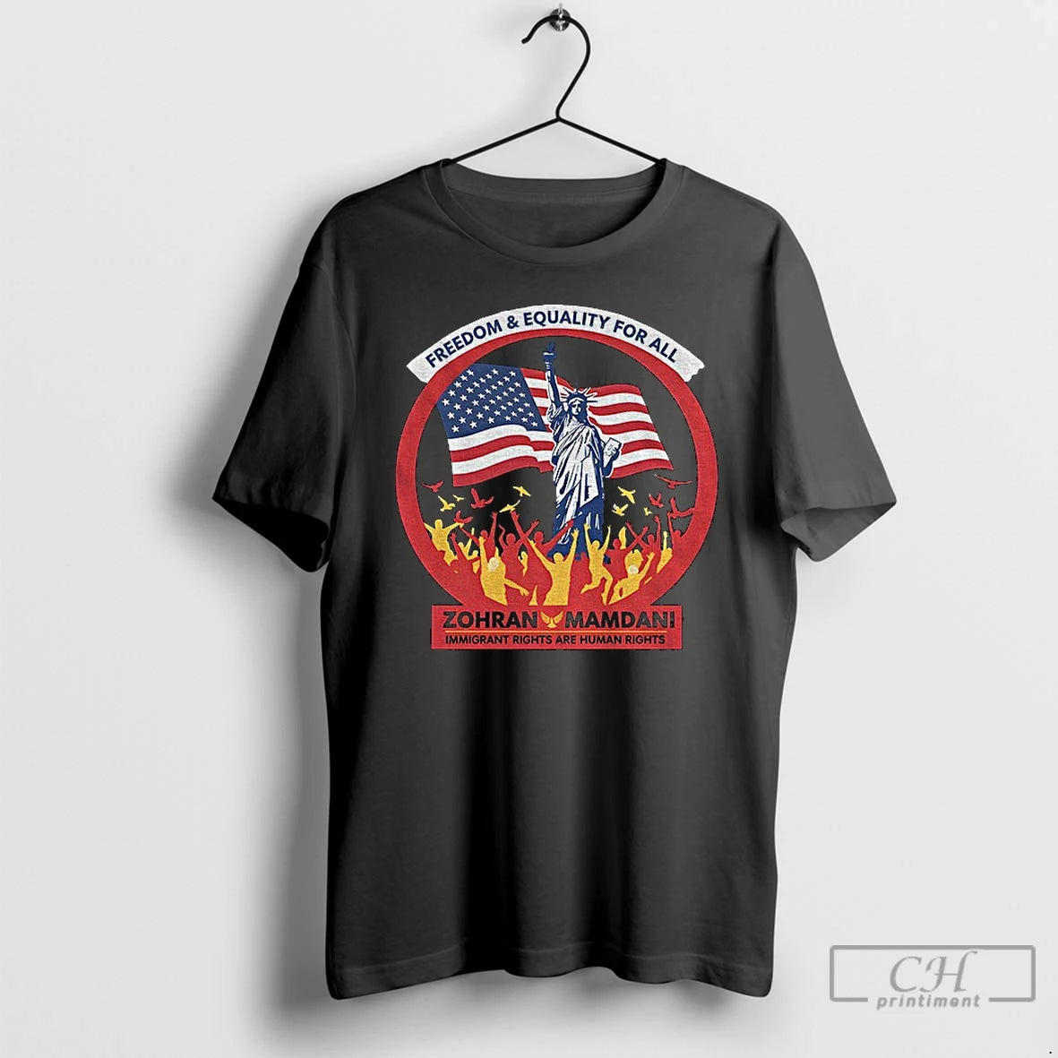 Su1v3unl Statue Liberty Zohran Mamdani Freedom Equality All Immigrant Rights Are T-Shirts, Hoodie, Sweatshirt