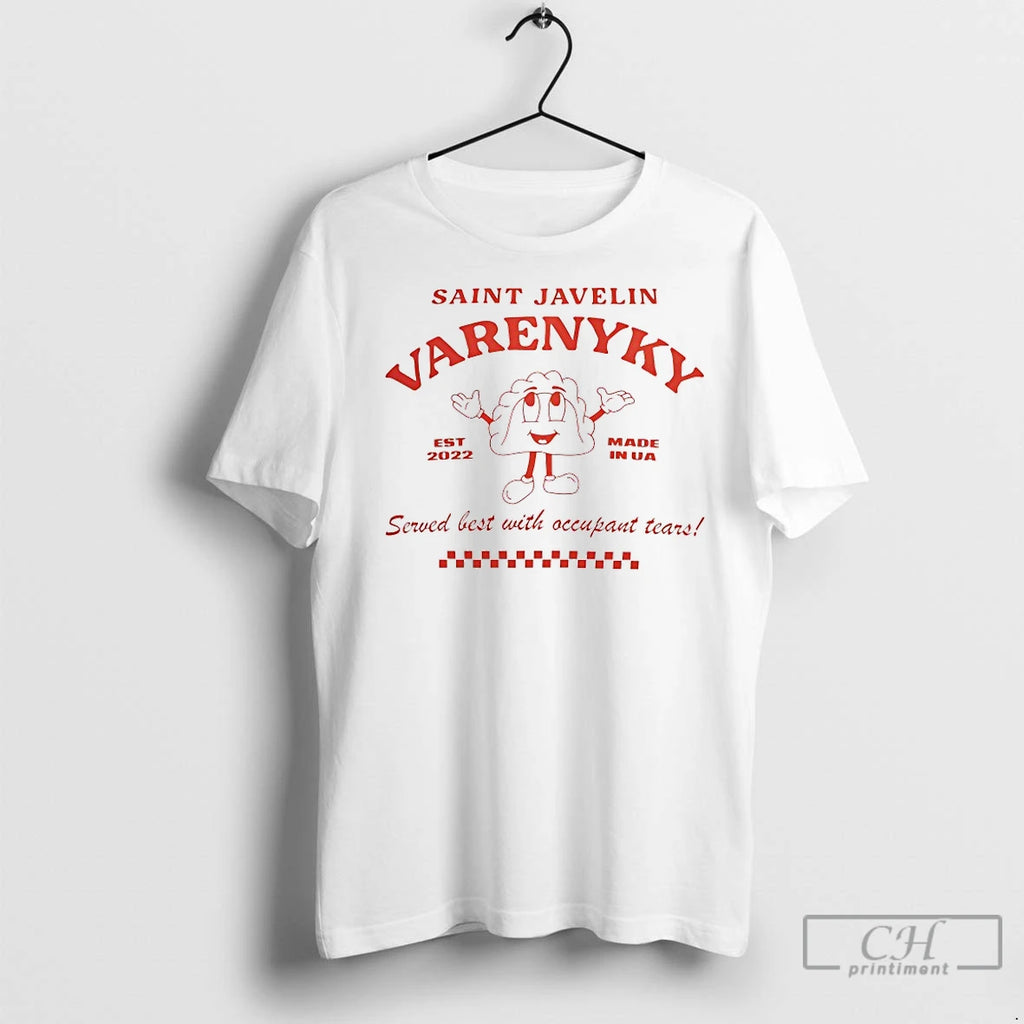 Premium Saint Javelin Varenyky Served Best With Occupant Tears T-Shirts, Hoodie, Sweatshirt | InkNestWear.com