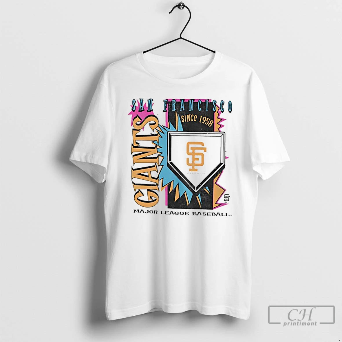 Premium San Francisco Giants 1958 Mlb Cooperstown Neon Field Shock
