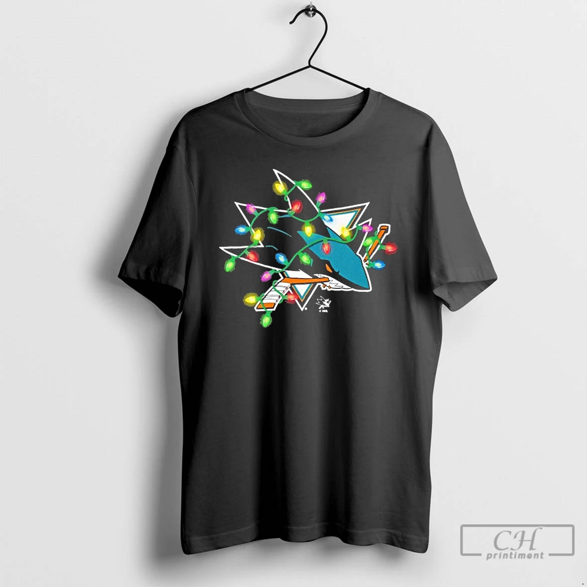 Premium San Jose Sharks Logo Lights Christmas T-Shirts, Hoodie, Sweatshirt | InkNestWear.com
