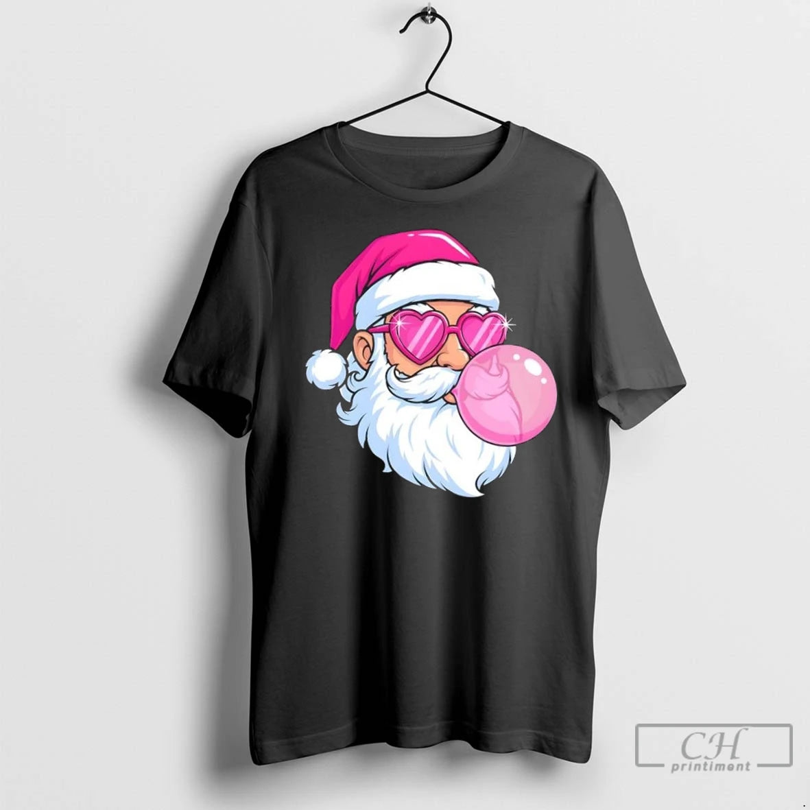 Premium Santa Claus Bubblegum Retro Christmas T-Shirts, Hoodie, Sweatshirt | InkNestWear.com