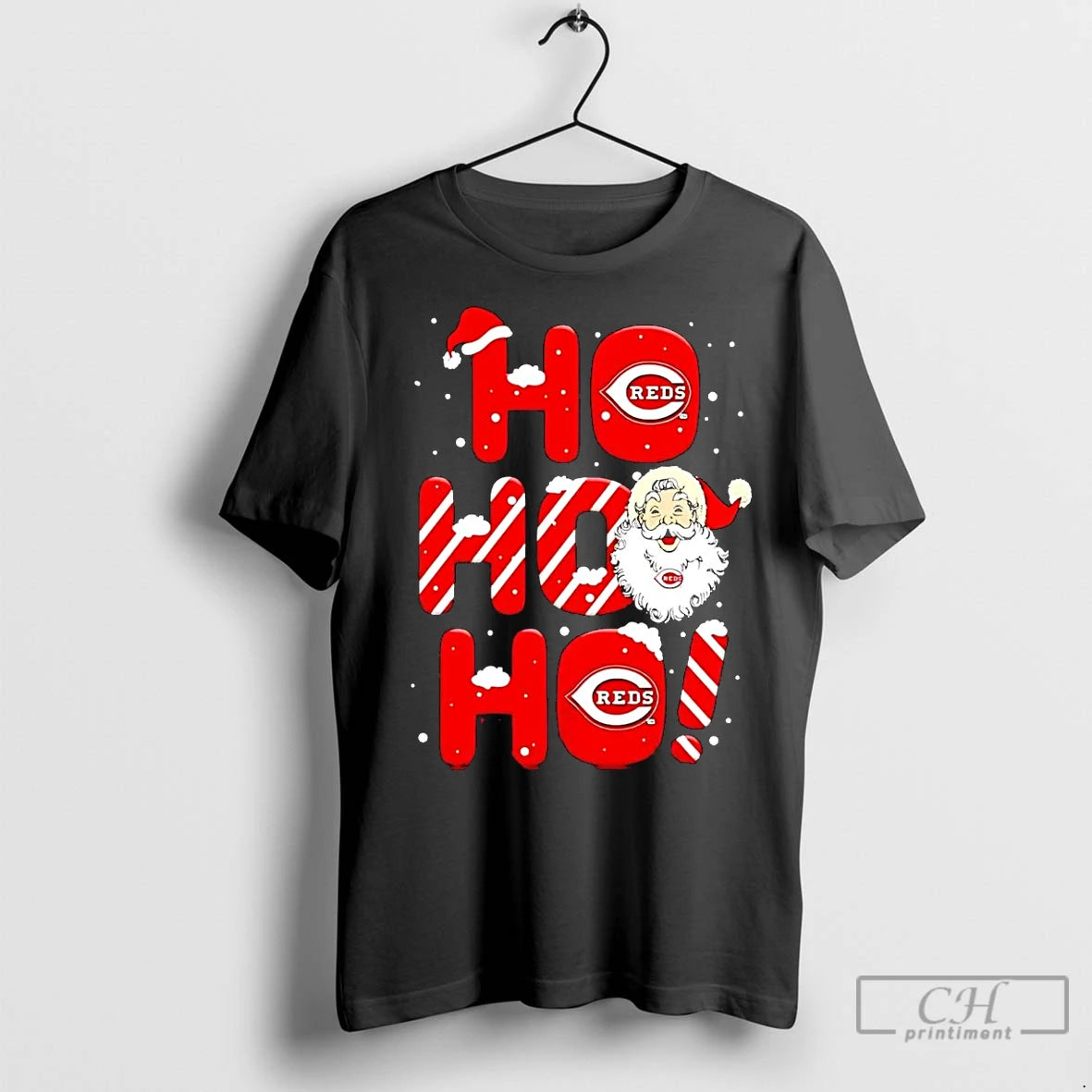 Premium Santa Claus Cincinnati Reds Ho Ho Ho Merry Christmas T-Shirts, Hoodie, Sweatshirt | InkNestWear.com