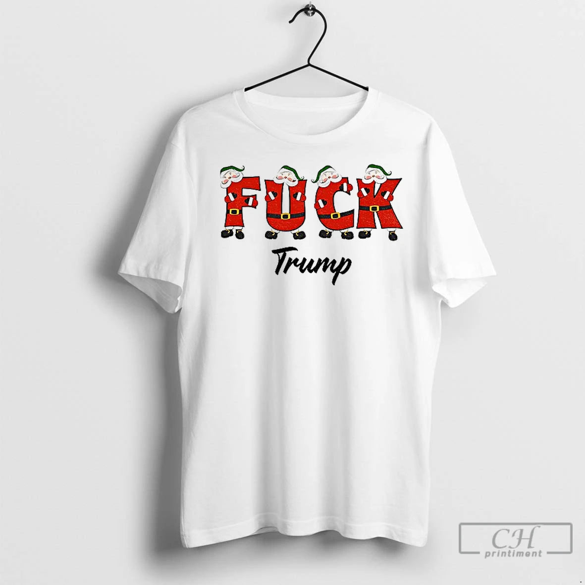 Premium Santa Claus Fuck Trump Anti Trump Christmas 2025 T-Shirts, Hoodie, Sweatshirt | InkNestWear.com