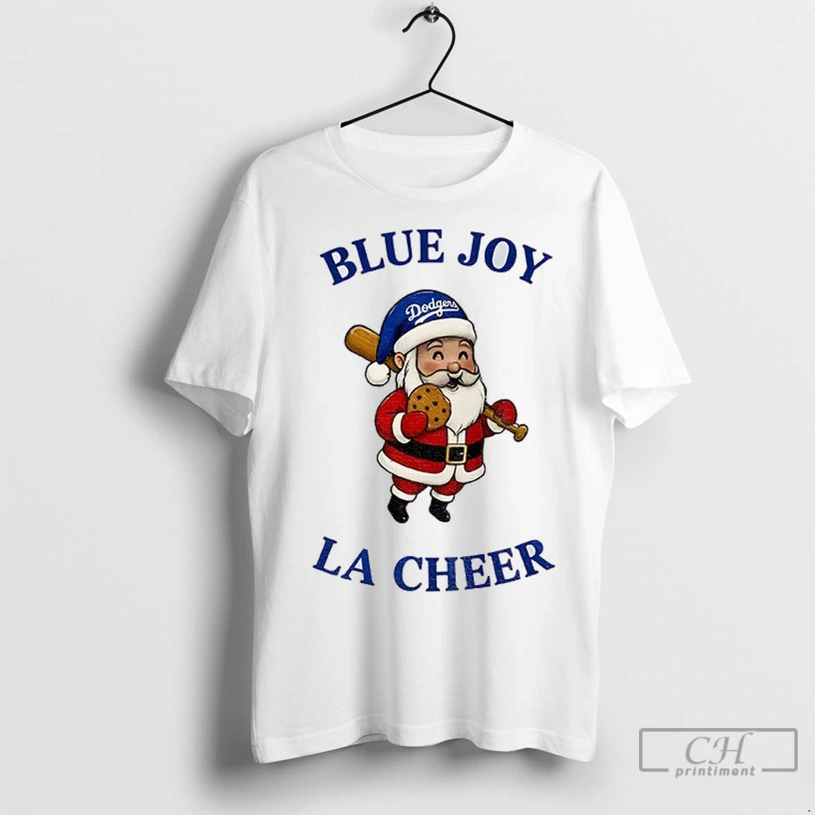 Premium Santa Claus Los Angeles Dodgers Blue Joy La Cheer Baseball Mlb Christmas T-Shirts, Hoodie, Sweatshirt