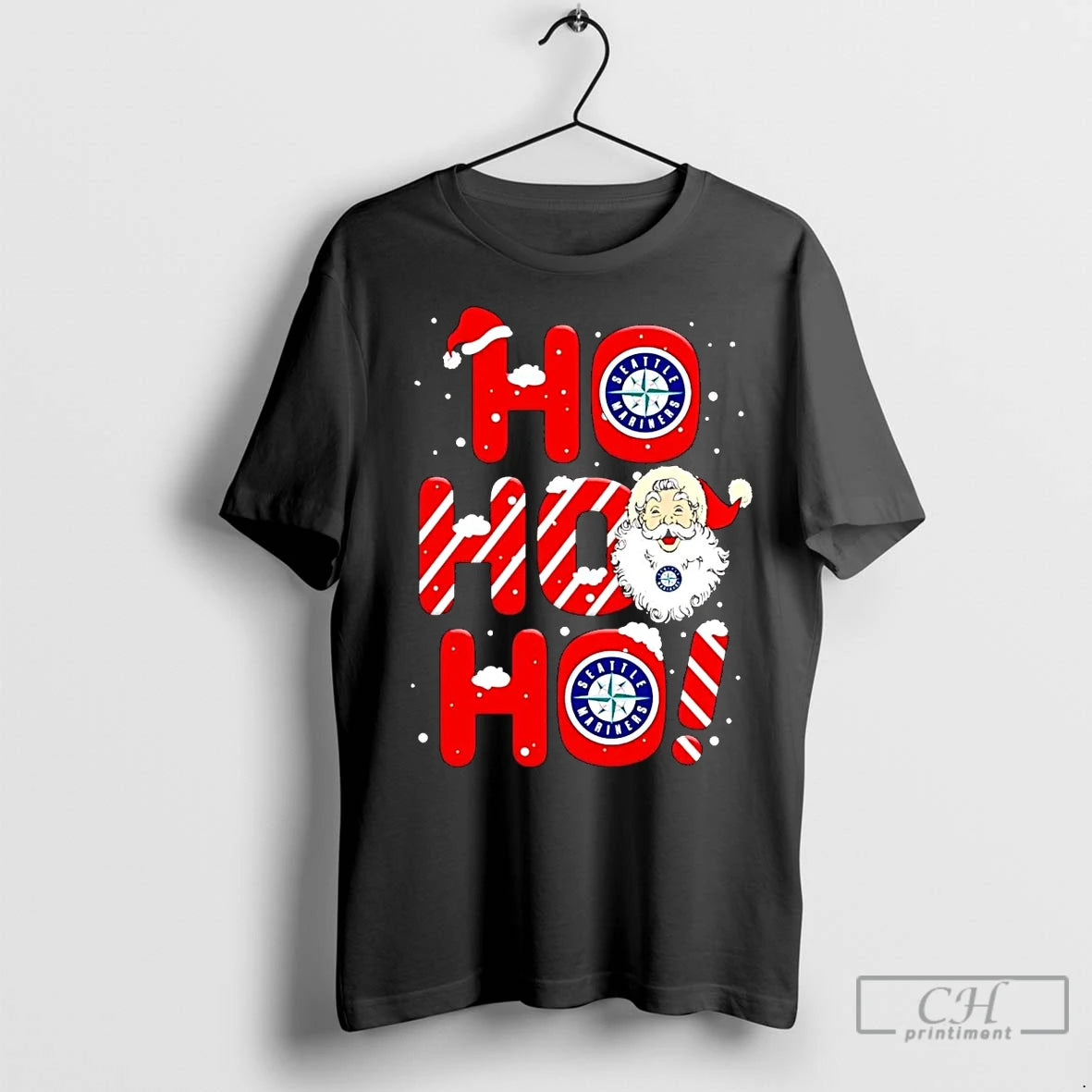 Premium Santa Claus Seattle Mariners Ho Ho Ho Merry Christmas T-Shirts, Hoodie, Sweatshirt | InkNestWear.com
