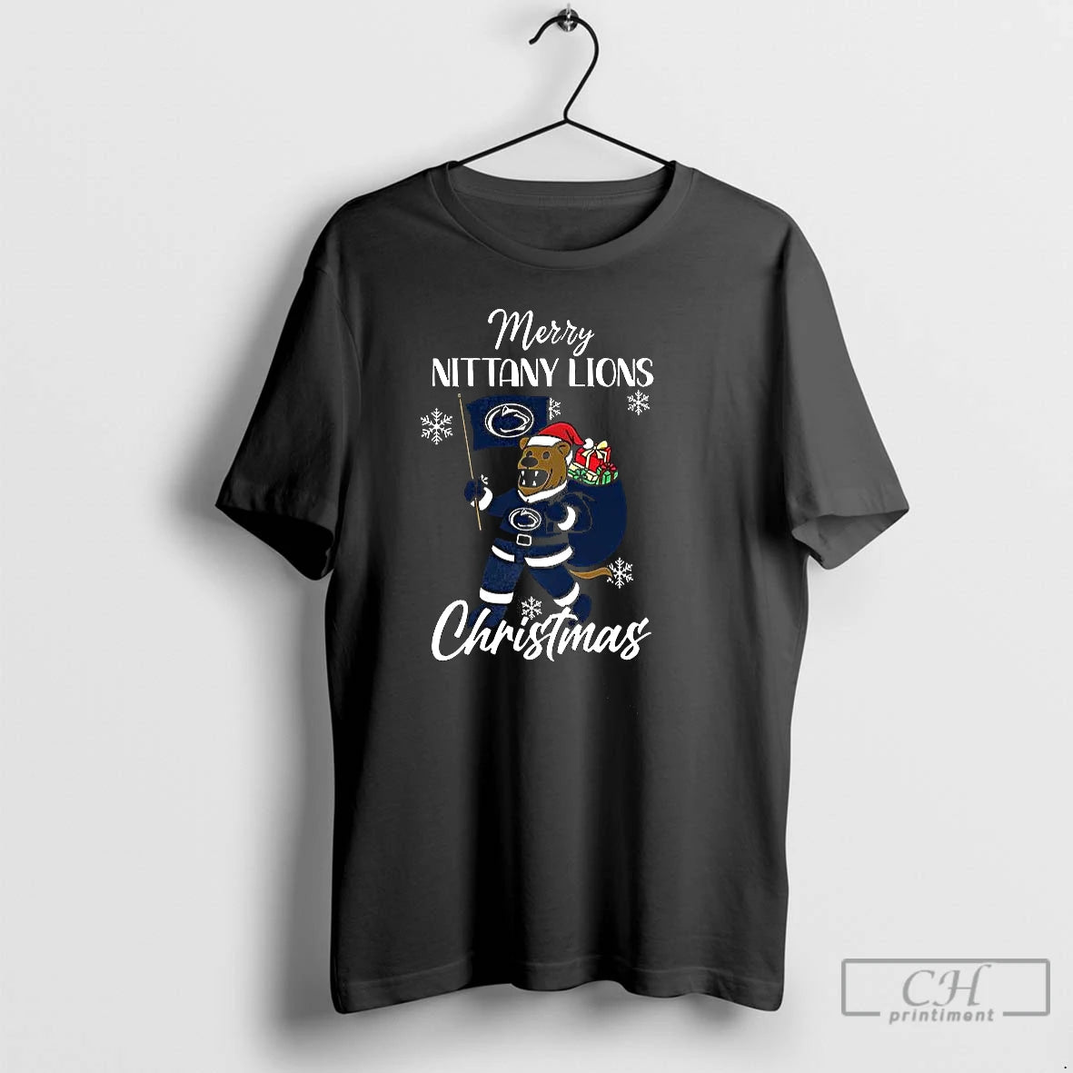 Premium Santa Merry Penn State Nittany Lions Mascot Merry Christmas 2025 T Shirts Hoodie, Sweatshirt | InkNestWear.com