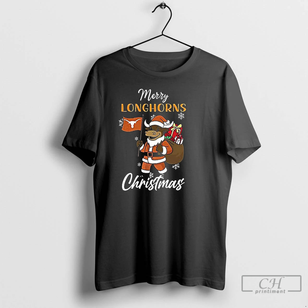 Premium Santa Merry Texas Longhorns Mascot Merry Christmas 2025 T Shirts Hoodie, Sweatshirt | InkNestWear.com