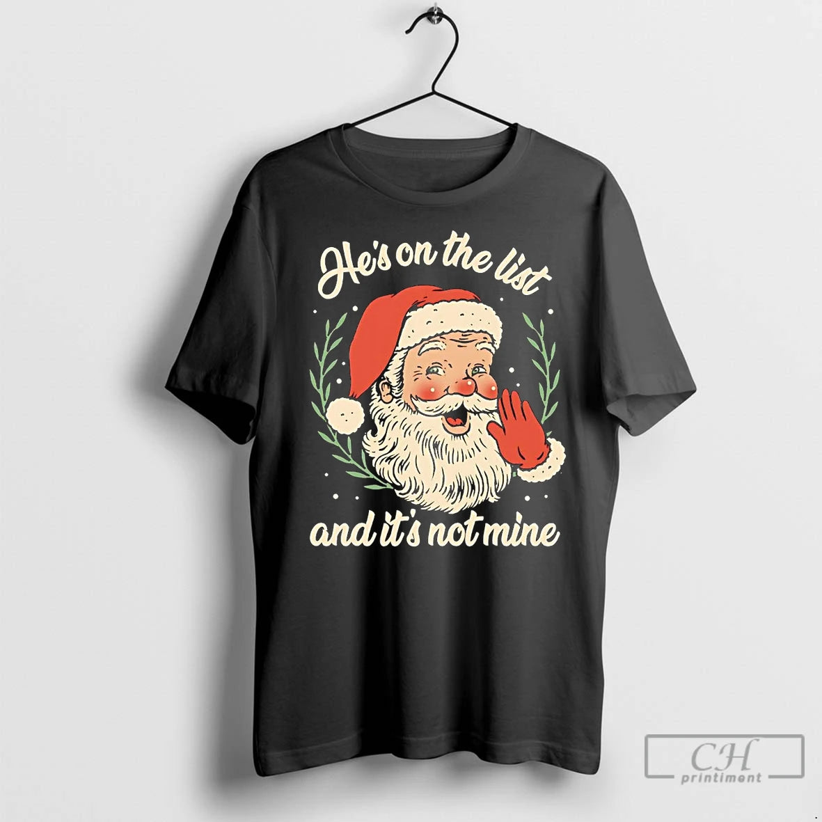 Premium Santa Hes On The List And Its Not Mine Anti Trump Epstein List T-Shirts, Hoodie, Sweatshirt | InkNestWear.com