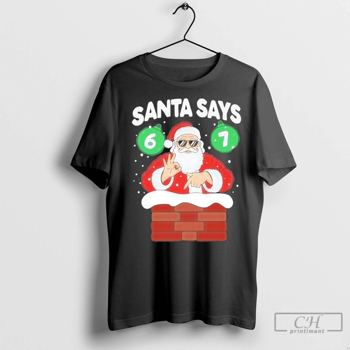 Premium Santa Says Six Seven Christmas 2025 T-Shirts, Hoodie, Sweatshirt | InkNestWear.com