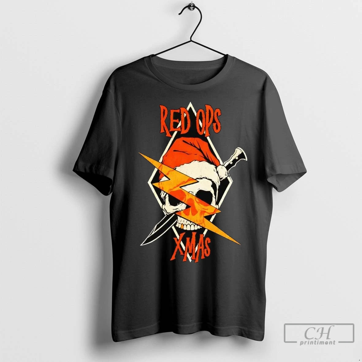 Premium Santa Skull Red Ops Xmas T-Shirts, Hoodie, Sweatshirt | InkNestWear.com