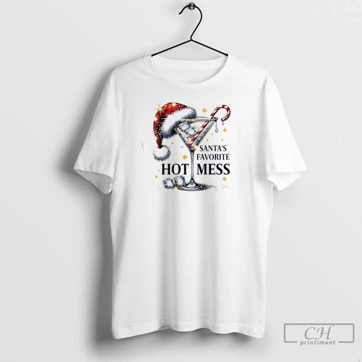 Premium Santas Favorite Hot Mess Christmas T-Shirts, Hoodie, Sweatshirt | InkNestWear.com