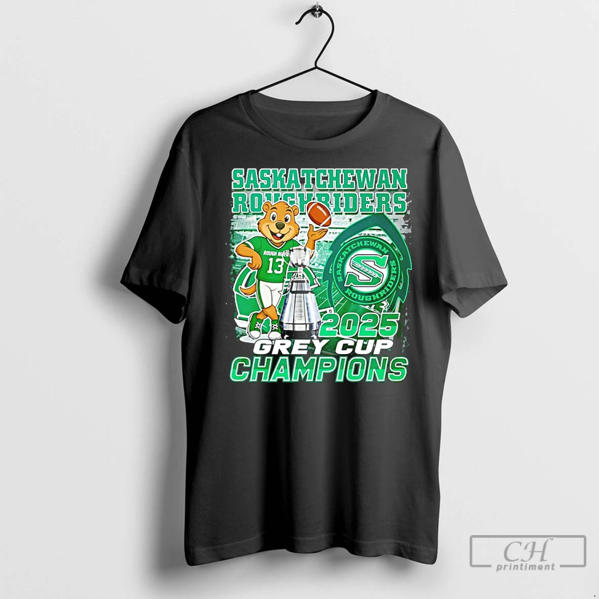 Premium Saskatchewan Roughriders 2025 Grey Cup Champions Mascot T-Shirts, Hoodie, Sweatshirt | InkNestWear.com