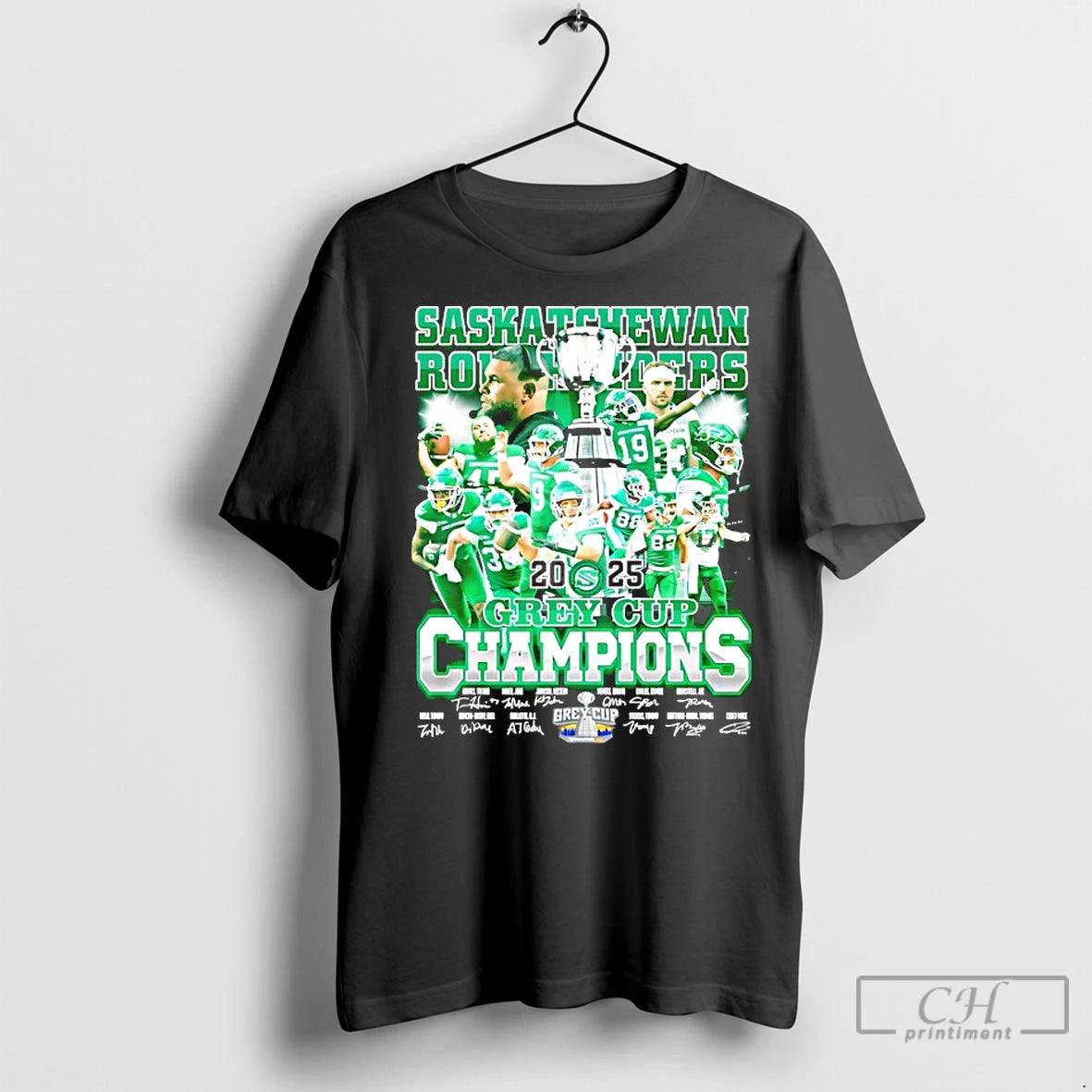Premium Saskatchewan Roughriders 2025 Grey Cup Champions Signatures T-Shirts, Hoodie, Sweatshirt | InkNestWear.com