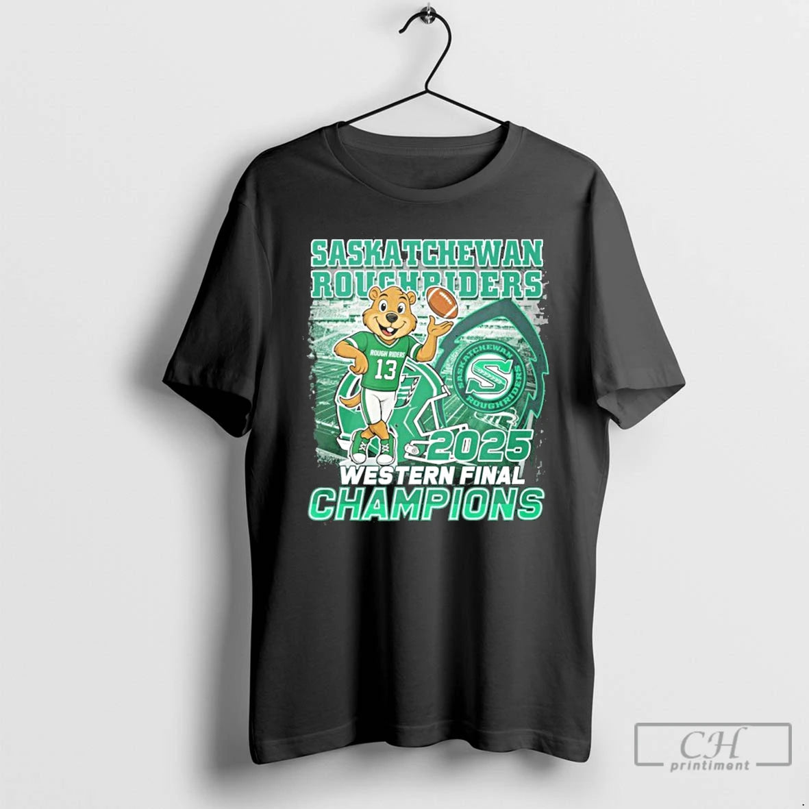 Premium Saskatchewan Roughriders Mascot 2025 Western Final Champions T Shirts Hoodie, Sweatshirt | InkNestWear.com