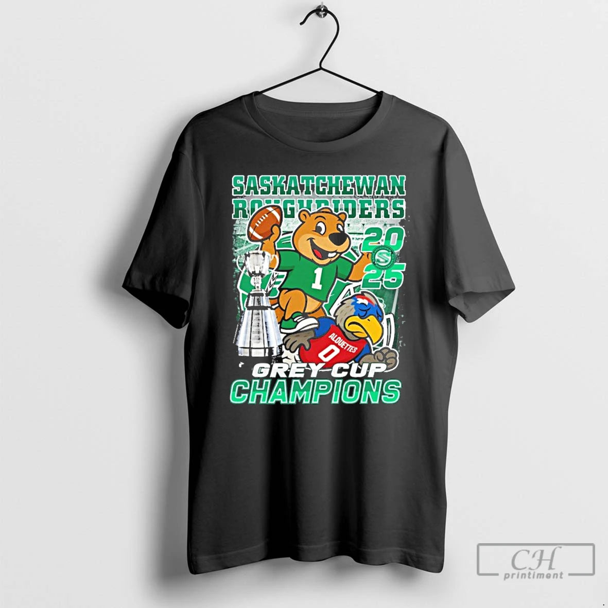 Premium Saskatchewan Roughriders Mascot Beat Alouettes 2025 Grey Cup Champions T-Shirts, Hoodie, Sweatshirt | InkNestWear.com