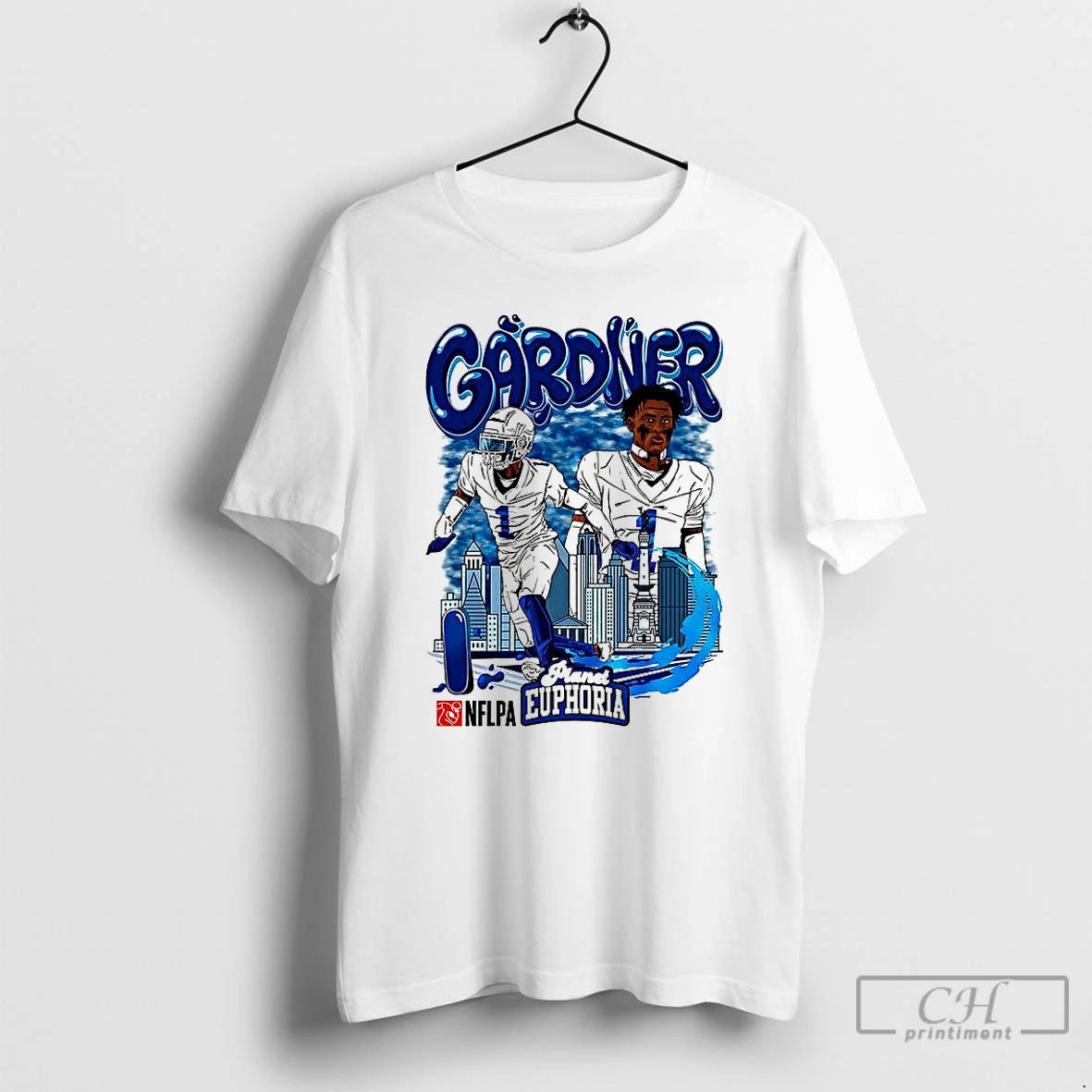 Premium Sauce Gardner Indianapolis Colts Football Number 1 Skyline Cartoon T Shirts Hoodie, Sweatshirt | InkNestWear.com