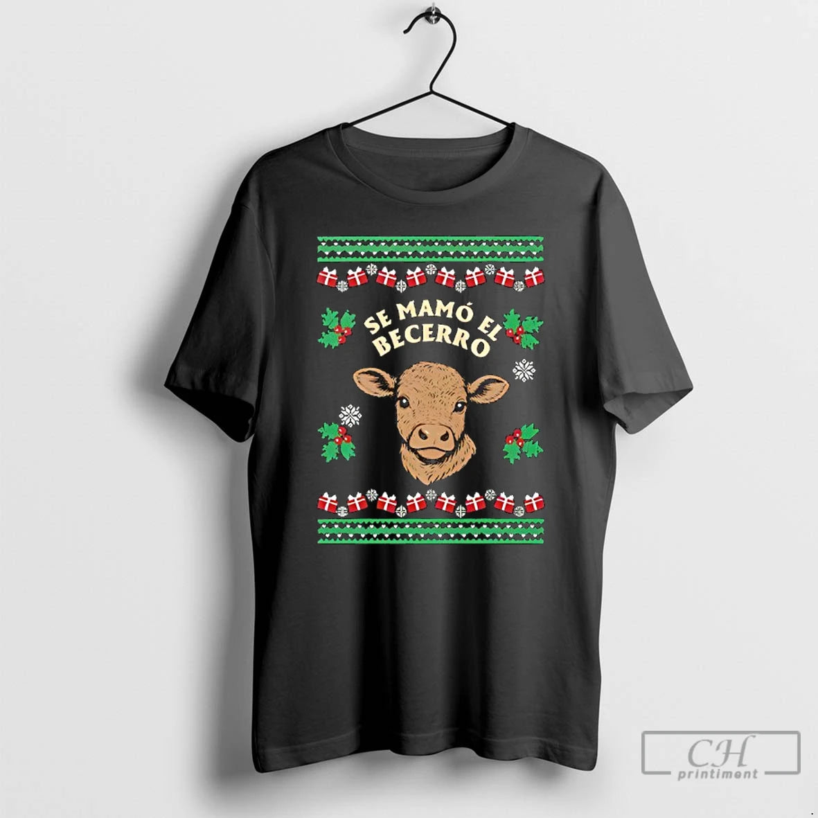 Premium Se Mamo El Becerro Christmas T Shirts Hoodie, Sweatshirt | InkNestWear.com