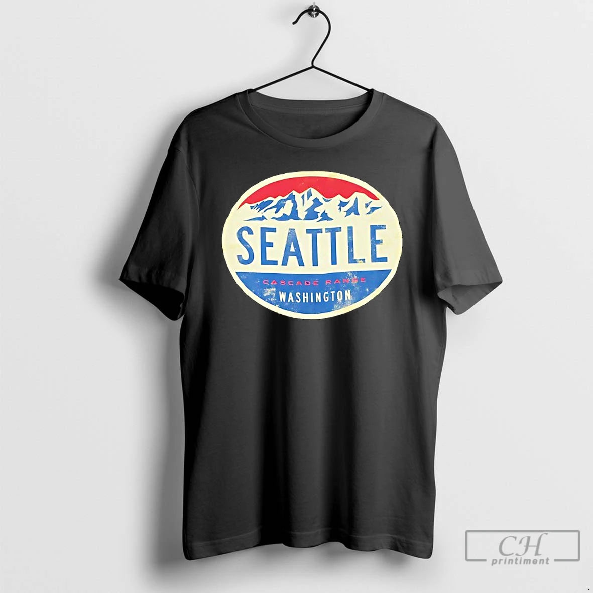 Premium Seattle Cascade Range Washington Mountains Mustard T Shirts Hoodie, Sweatshirt | InkNestWear.com