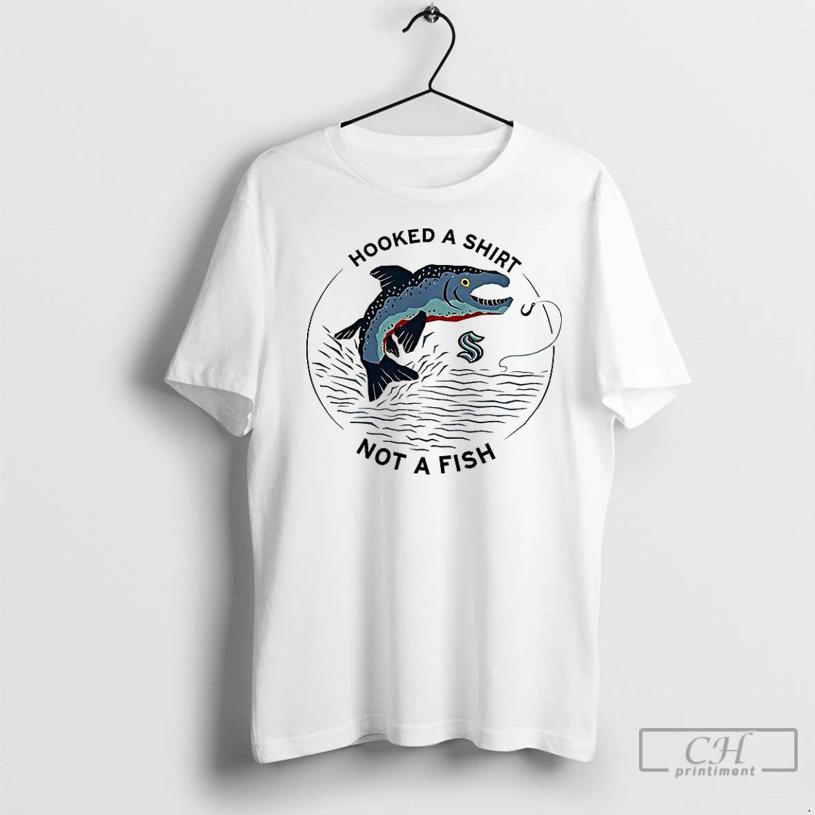 Premium Seattle Kraken Hooked Not A Fish T-Shirts, Hoodie, Sweatshirt | InkNestWear.com