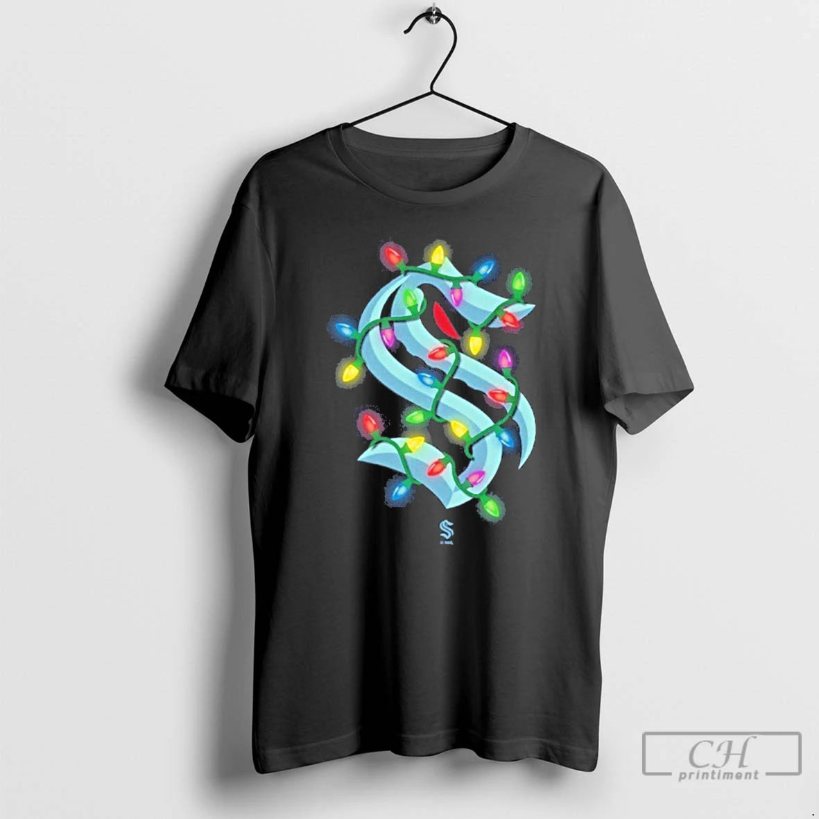 Premium Seattle Kraken Logo Lights Christmas T-Shirts, Hoodie, Sweatshirt | InkNestWear.com