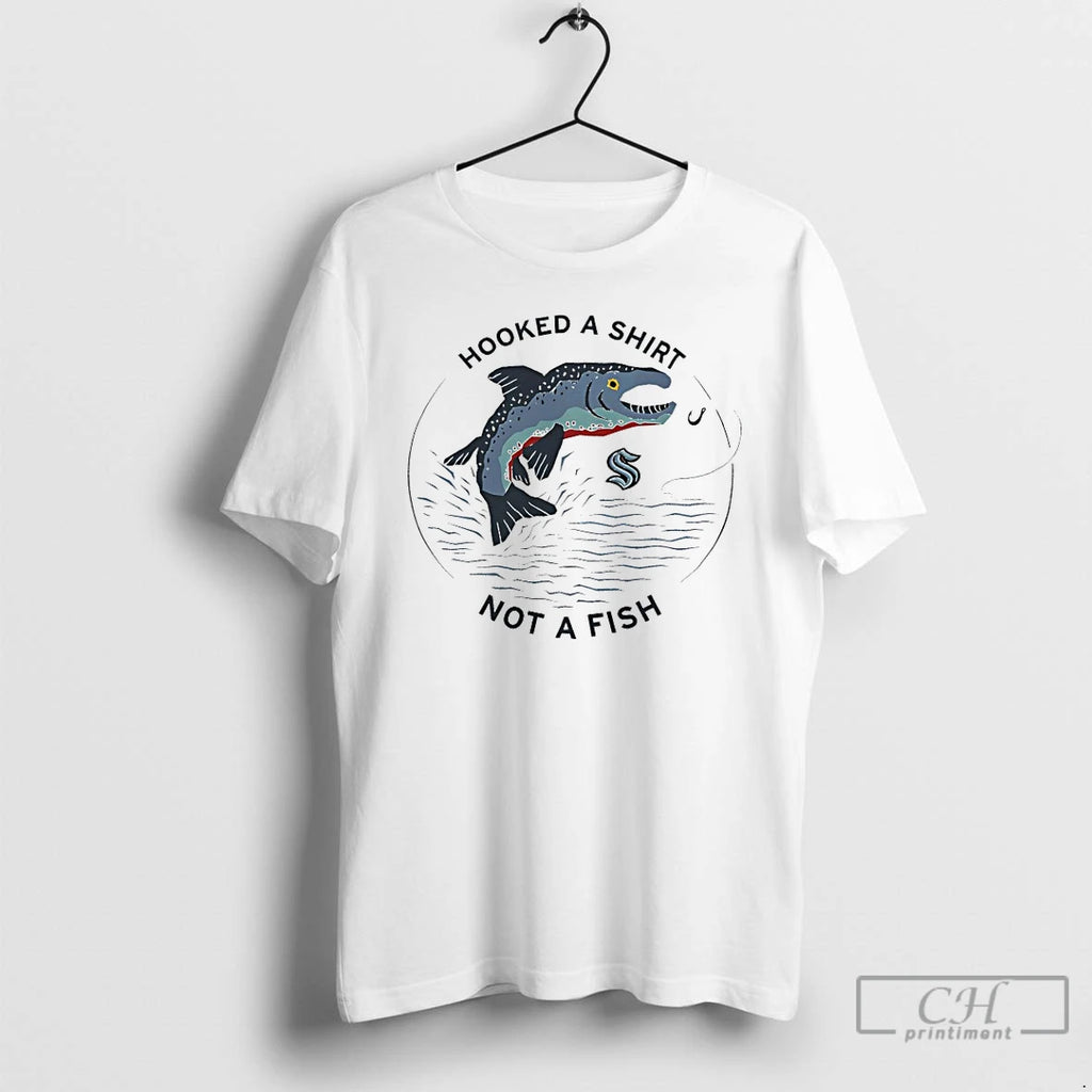 Premium Seattle Kraken Hooked A Not A Fish T Shirts Hoodie, Sweatshirt | InkNestWear.com