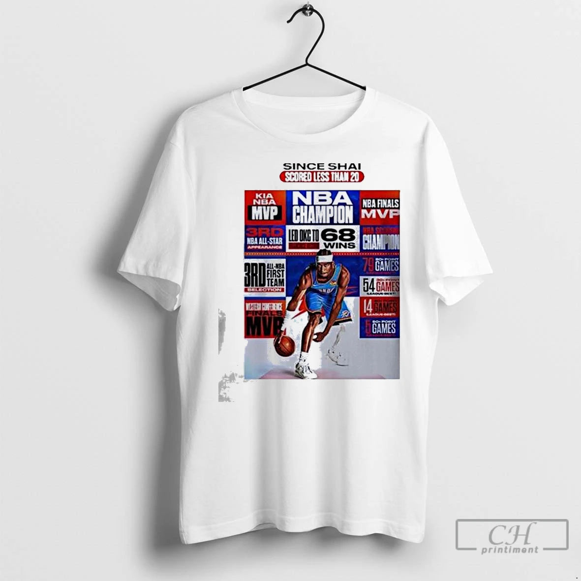 Premium Shai Gilgeous Alexander Okc Thunder Wins All Achievements Career 2025 T-Shirts, Hoodie, Sweatshirt | InkNestWear.com
