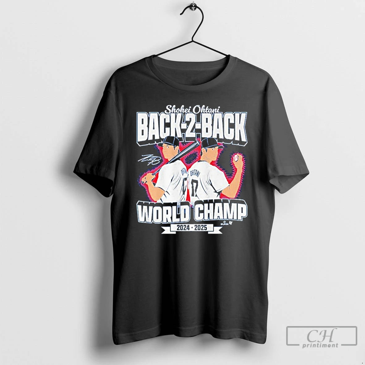 Premium Shohei Ohtani Back To Back World Champs T Shirts Hoodie, Sweatshirt | InkNestWear.com