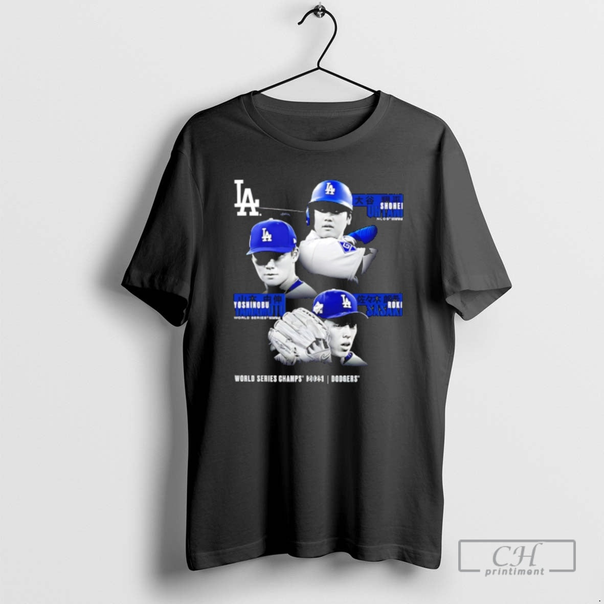 Premium Shohei Ohtani Yoshinobu Yamamoto Roki Sasaki La Dodgers 2025 Ws Champions Historic Performances T-Shirts, Hoodie,...