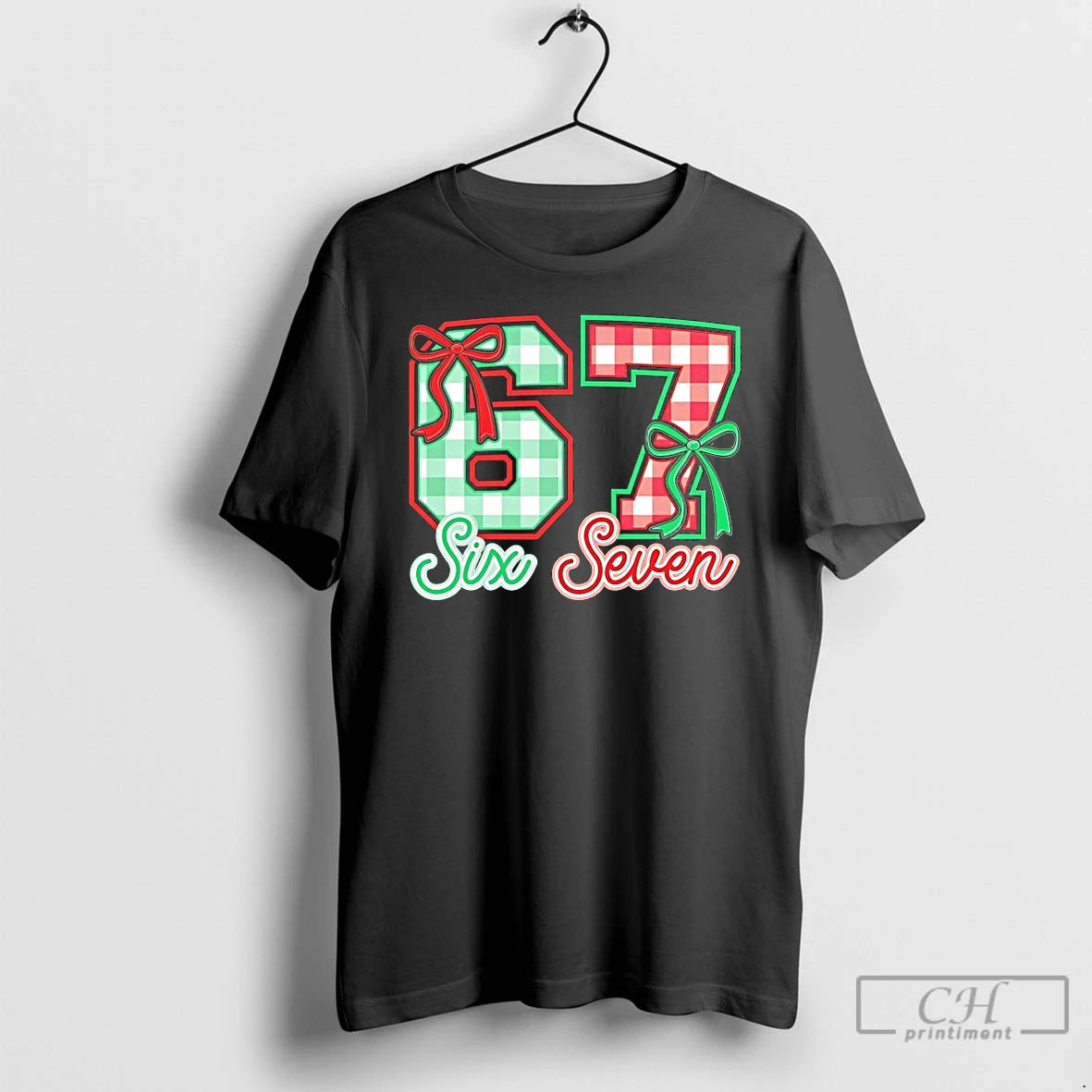 Premium Six Seven Bow Christmas T Shirts Hoodie, Sweatshirt | InkNestWear.com