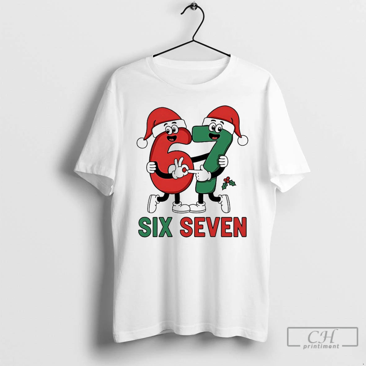 Premium Six Seven Christmas Funny Cute T Shirts Hoodie, Sweatshirt | InkNestWear.com