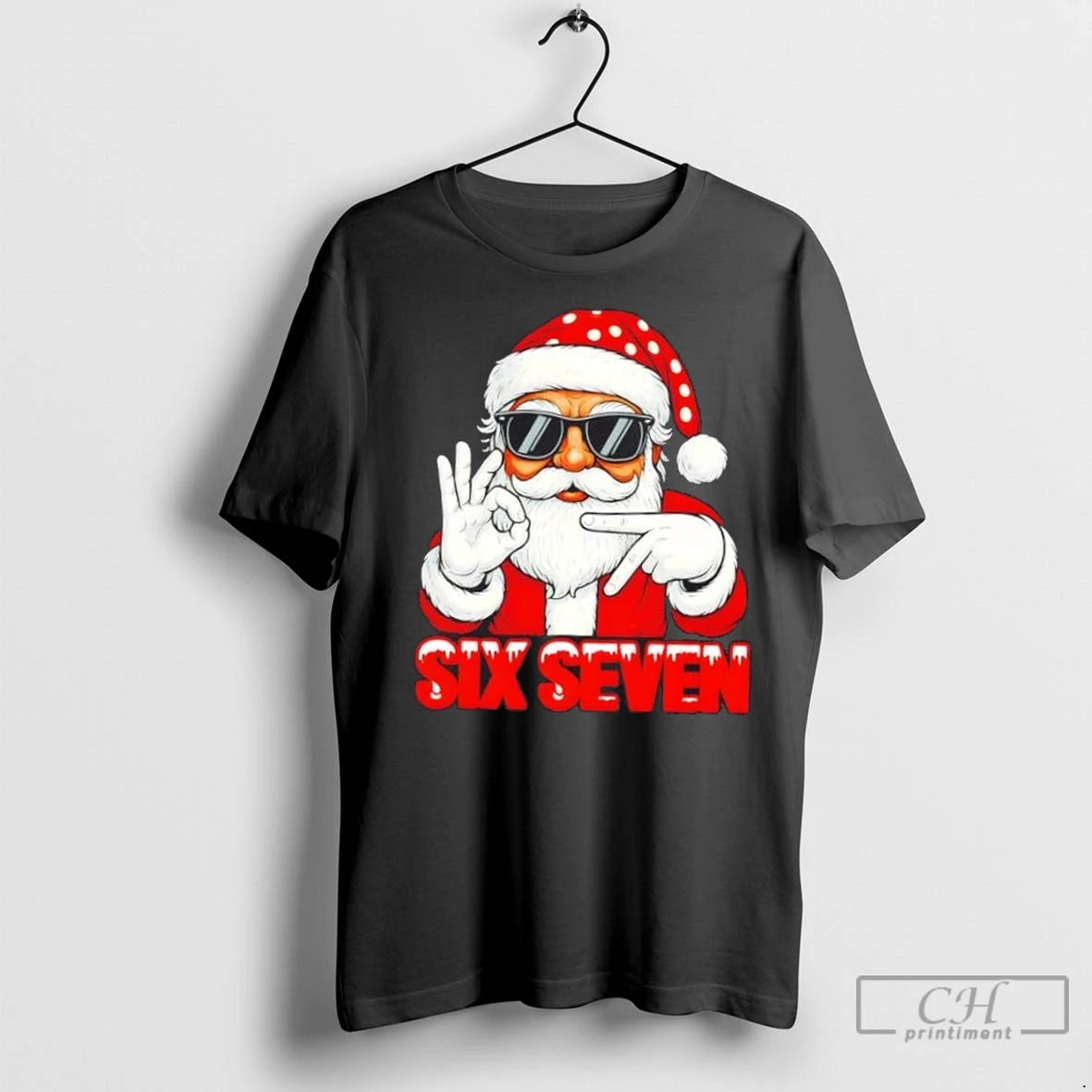 Premium Six Seven Meme Christmas Cool Santa Saying 6 7 T-Shirts, Hoodie, Sweatshirt | InkNestWear.com