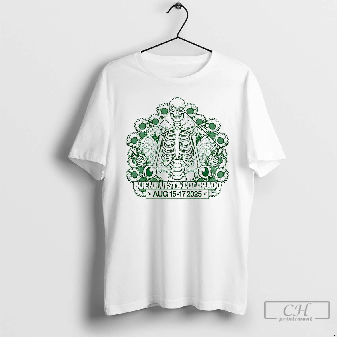 Premium Skeleton Buena Vista Colorado Aug 15 17 2025 T-Shirts, Hoodie, Sweatshirt | InkNestWear.com