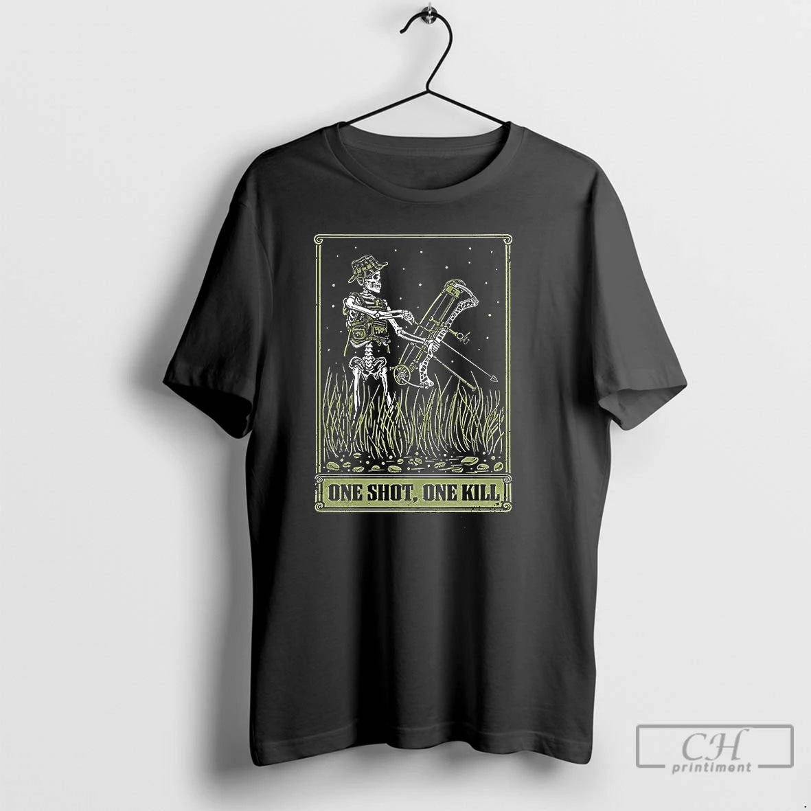 Premium Skeleton Archer One Shot One Kill T Shirts Hoodie, Sweatshirt | InkNestWear.com